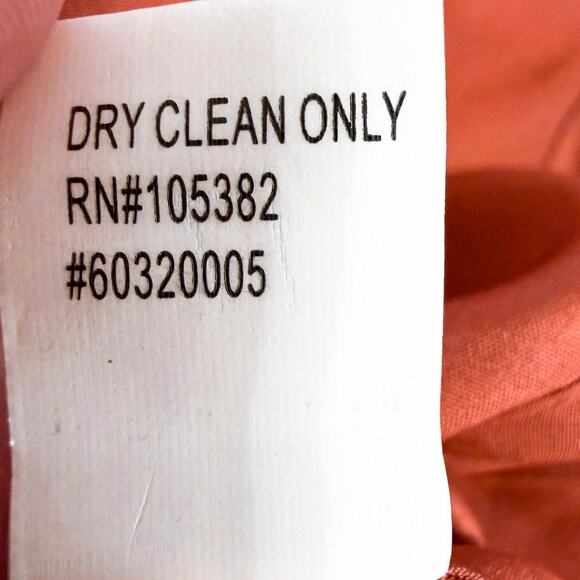 Vintage Y2K Silk Babydoll Braided Strap Sleeveless Fairy Midi Dress Rust Size 4 - Picture 10 of 11